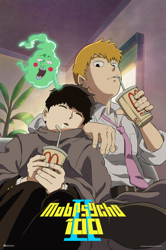Mob Psycho 100 Season 2 Relax Scene | Anime Poster | Shigeo Kageyama Art Print