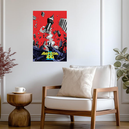 Mob Psycho 100 Season 2 Key Art | Shonen Manga Wall Art | Anime Poster