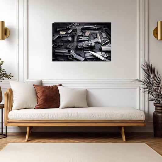 Military and Law Enforcement Weapons | Firearm Photography Poster - Photography Poster
