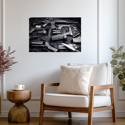 Military and Law Enforcement Weapons | Firearm Photography Poster - Photography Poster