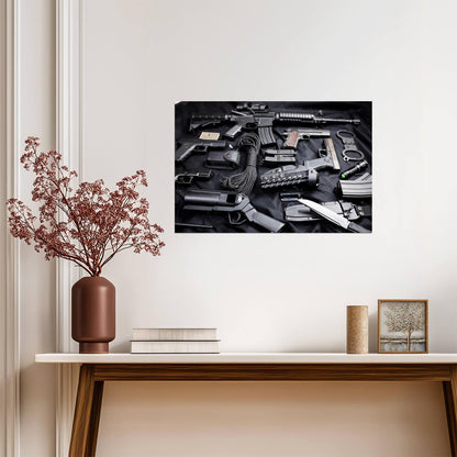 Military and Law Enforcement Weapons | Firearm Photography Poster - Photography Poster