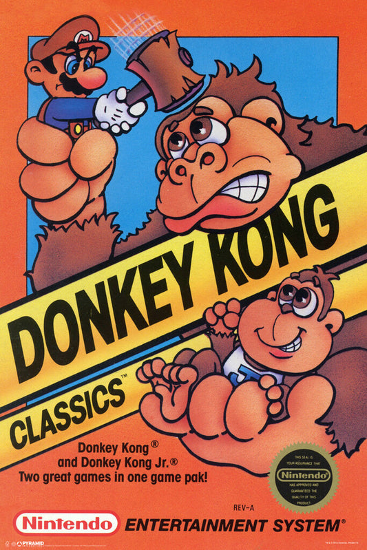 Donkey Kong Country | SNES Game Poster | Nintendo Retro Platformer Art