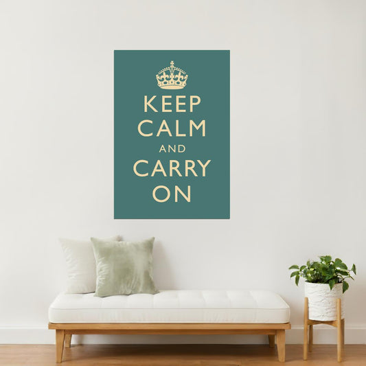 Keep Calm and Carry On | Classic Motivational Poster