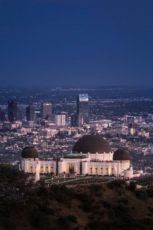 Griffith Park Observatory and Los Angeles Skyline | California Photography | Cityscape Poster - Photography Poster