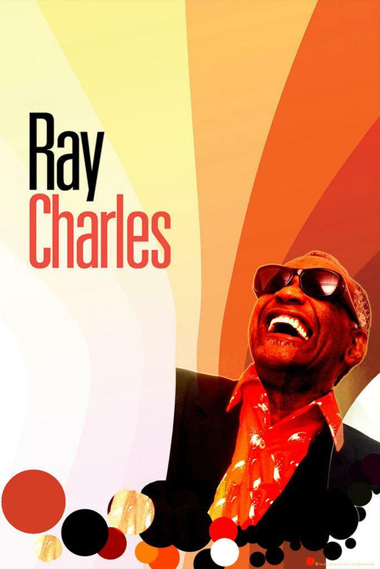Ray Charles "Ray's Music" Sign | Vintage Music Poster | Retro Soul Art - Music Poster