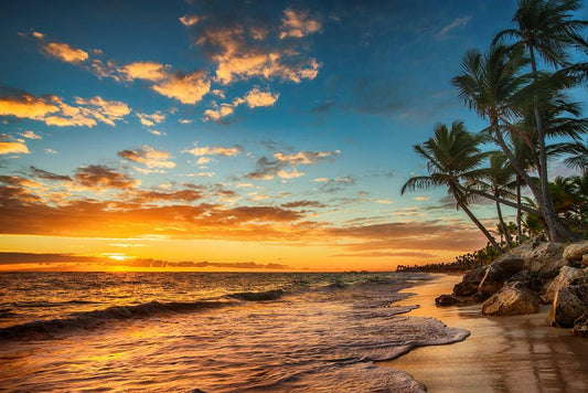Sunrise On a Tropical Island | Paradise Beach Photography | Ocean Scenery Poster - Photography Poster