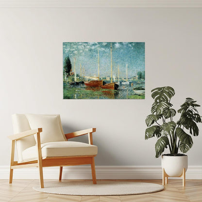 Claude Monet Argenteuil Poster | Impressionist Landscape Painting | Fine Art Print