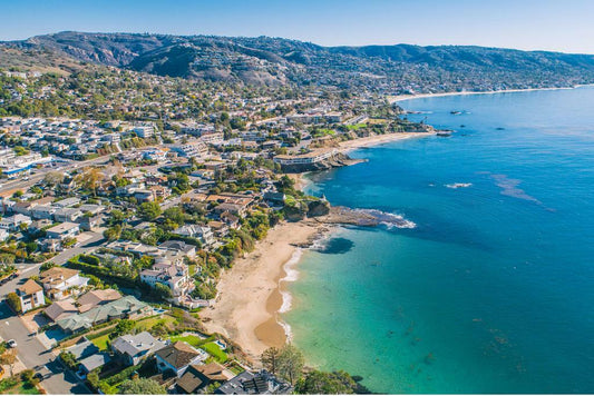 Laguna Beach Coastline Aerial View | Orange County California Photography | Ocean Poster - Photography Poster