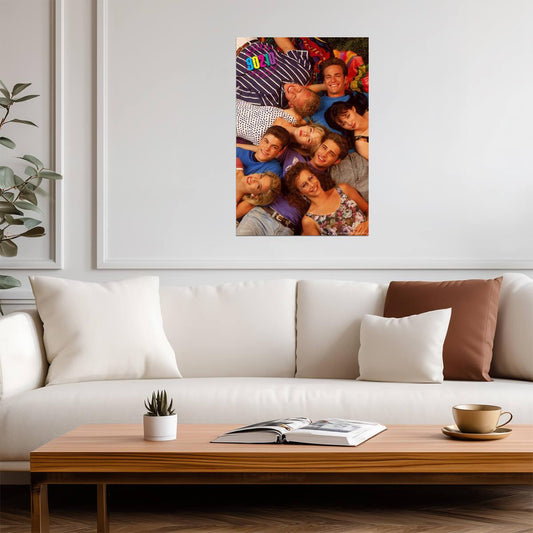 Beverly Hills 90210 | First Season Cast | Retro 90s TV Series Poster - Movies & TV Poster