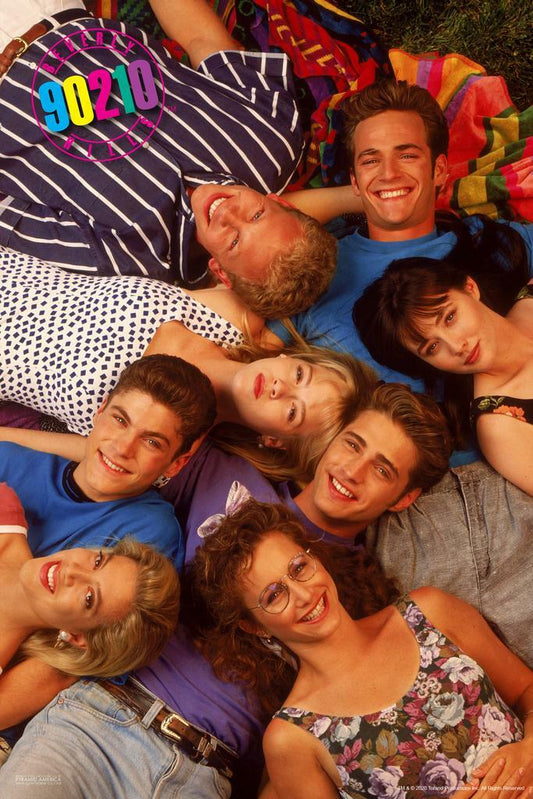 Beverly Hills 90210 | First Season Cast | Retro 90s TV Series Poster - Movies & TV Poster