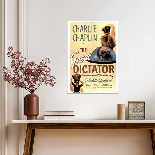 The Great Dictator | A Charlie Chaplin Film | Classic Movie Poster - Movies & TV Poster