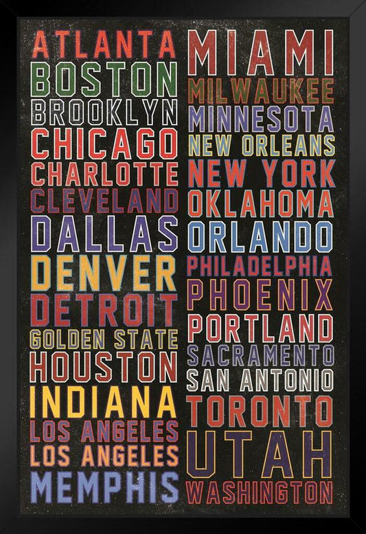 Colorful Sports City Mashup | Abstract Sports Art | Team Fan Poster