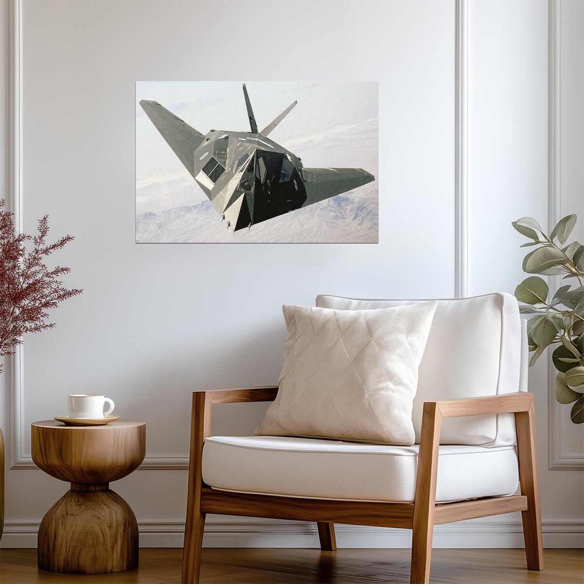 Lockheed F-117A Nighthawk Stealth Fighter | Aviation Photography | Military Aircraft Poster - Cars Poster