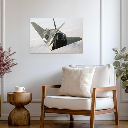 Lockheed F-117A Nighthawk Stealth Fighter | Aviation Photography | Military Aircraft Poster - Cars Poster