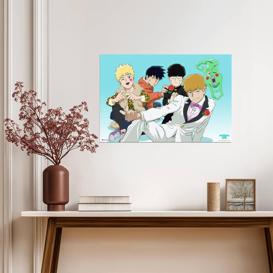 Mob Psycho 100 Reigen & Dimple | Shonen Manga Art | Anime Poster