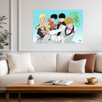 Mob Psycho 100 Reigen & Dimple | Shonen Manga Art | Anime Poster