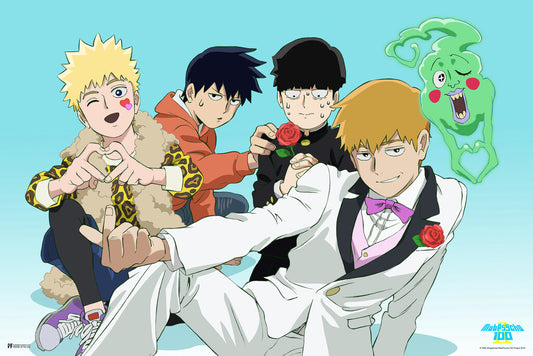 Mob Psycho 100 Reigen & Dimple | Shonen Manga Art | Anime Poster