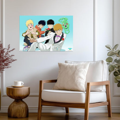 Mob Psycho 100 Reigen & Dimple | Shonen Manga Art | Anime Poster