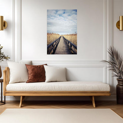 Wooden Boardwalk to the Beach | Coastal Pathway Photography | Seaside Landscape Poster - Photography Poster