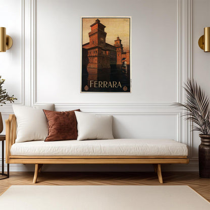 Ferrara, Italy | Vintage Travel Poster | Retro Italian Wall Art - Vintage & Retro Poster