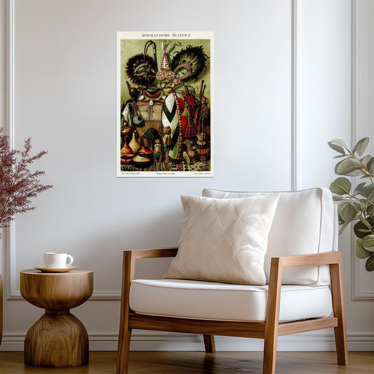 African Antiquities 1895 | Vintage Art & History Poster | Ethnographic Illustration - Vintage & Retro Poster