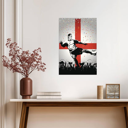 England National Soccer Team | Sports Poster | Football Fan Wall Art