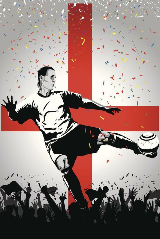 England National Soccer Team | Sports Poster | Football Fan Wall Art