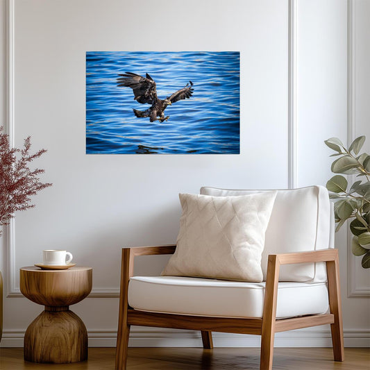 Bald Eagle in Flight Photo | American Wildlife Photography | Nature Wall Art Poster - Photography Poster
