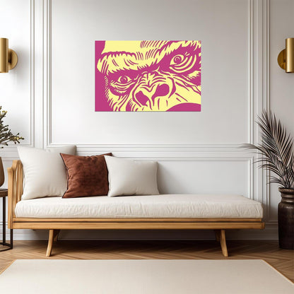 Gorilla Portrait Pop Art | Colorful Abstract Animal | Vibrant Wildlife Poster - Graphic & Art Poster