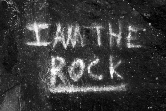I Am the Rock | Chalkboard Style Motivational Poster