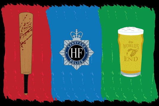 The Cornetto Trilogy | Shaun of the Dead Hot Fuzz & The World's End | Edgar Wright Film Poster - Movies & TV Poster