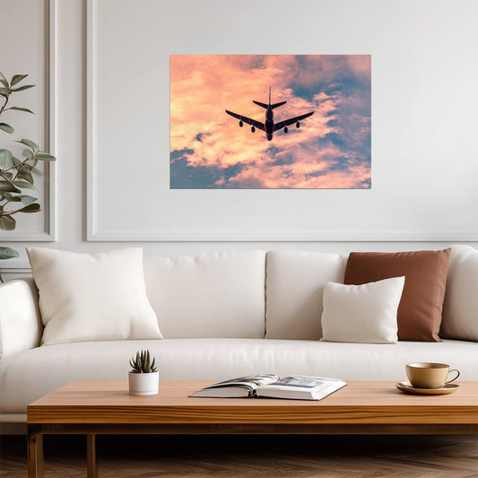 Airbus A380 in Mid-Air | Aviation Photography Print | Airplane Poster - Cars Poster