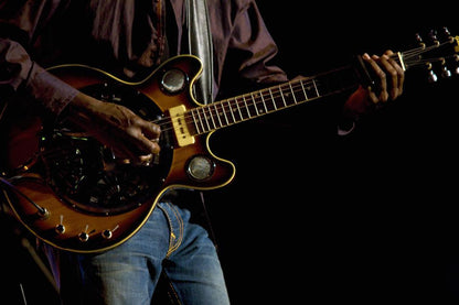 Blues Musician Playing Electric Guitar | Live Music Photography | Guitarist Wall Art Poster - Music Poster