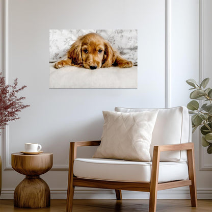 Cute Cocker Spaniel Puppy Lying Down | Pet Photography | Dog Poster - Photography Poster