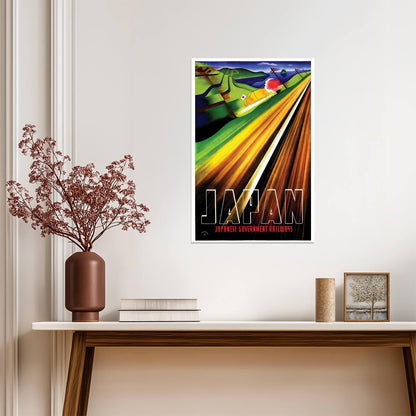 Vintage Japanese Government Railways | Travel Poster | Japan Tourism Wall Art