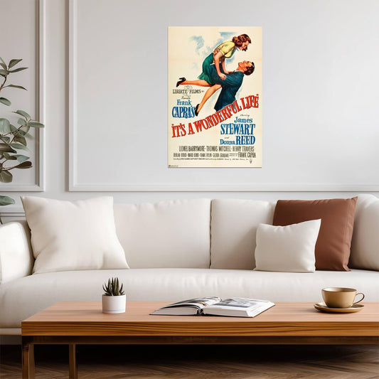 It's A Wonderful Life 1946 | Vintage Christmas Movie Poster - Movies & TV Poster