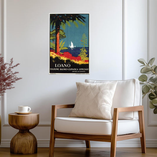 Loano, Italy | Vintage Travel Poster | Retro Italian Riviera Art - Vintage & Retro Poster