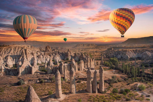 Hot Air Balloons Over Cappadocia Turkey | Landscape Photography | Travel Poster - Photography Poster