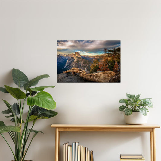 Glacier Point Sunset Yosemite Poster | National Park Photography | California Wall Art