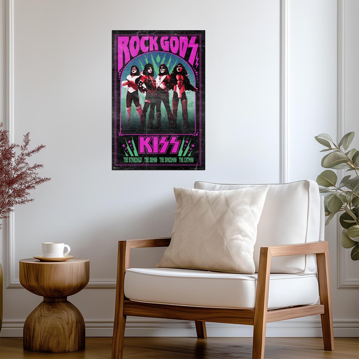 Kiss The Band | Heavy Metal Rock Gods Poster | Vintage Music Fan Art - Music Poster
