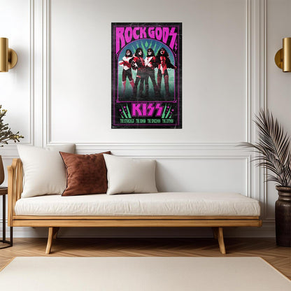 Kiss The Band | Heavy Metal Rock Gods Poster | Vintage Music Fan Art - Music Poster