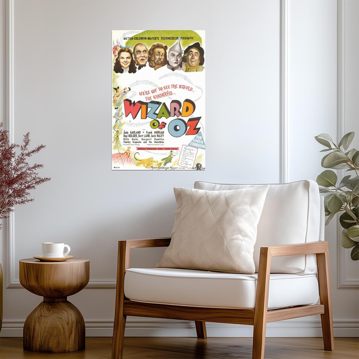 The Wizard of Oz 1939 | Judy Garland as Dorothy | Classic Movie Poster - Movies & TV Poster