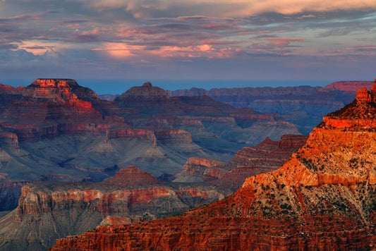 Sunset at Mather Point Grand Canyon | National Park Photography | Arizona Landscape Poster - Photography Poster