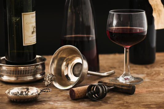 Red Wine Glass Carafe and Bottle | Still Life Photography | Kitchen & Dining Room Poster - Photography Poster