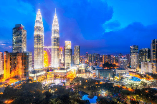 Kuala Lumpur Urban Skyline at Sunset | Malaysia Cityscape Photography | Travel Poster - Photography Poster
