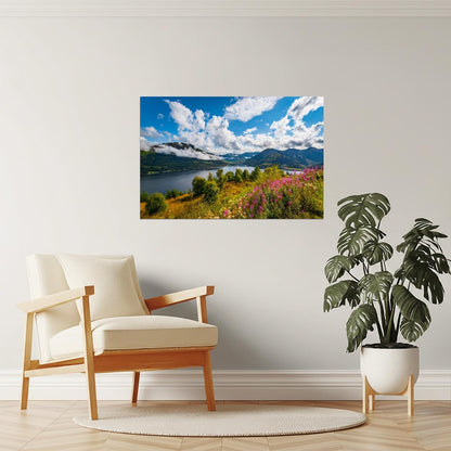 Sunrise over Loch Duich Poster | Scotland Lake Photography | Summer Landscape Wall Art