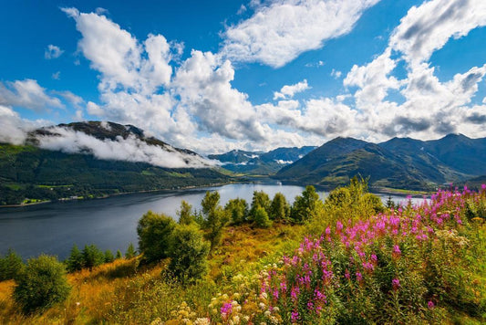 Sunrise over Loch Duich Poster | Scotland Lake Photography | Summer Landscape Wall Art