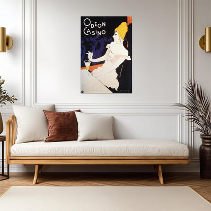 Odeon Casino | Vintage French Advertising Poster | Art Nouveau Style - Vintage & Retro Poster