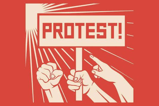 "Protest, Fight, Resist" | Activism Poster | Social Justice Wall Art - Type & Quotes Poster