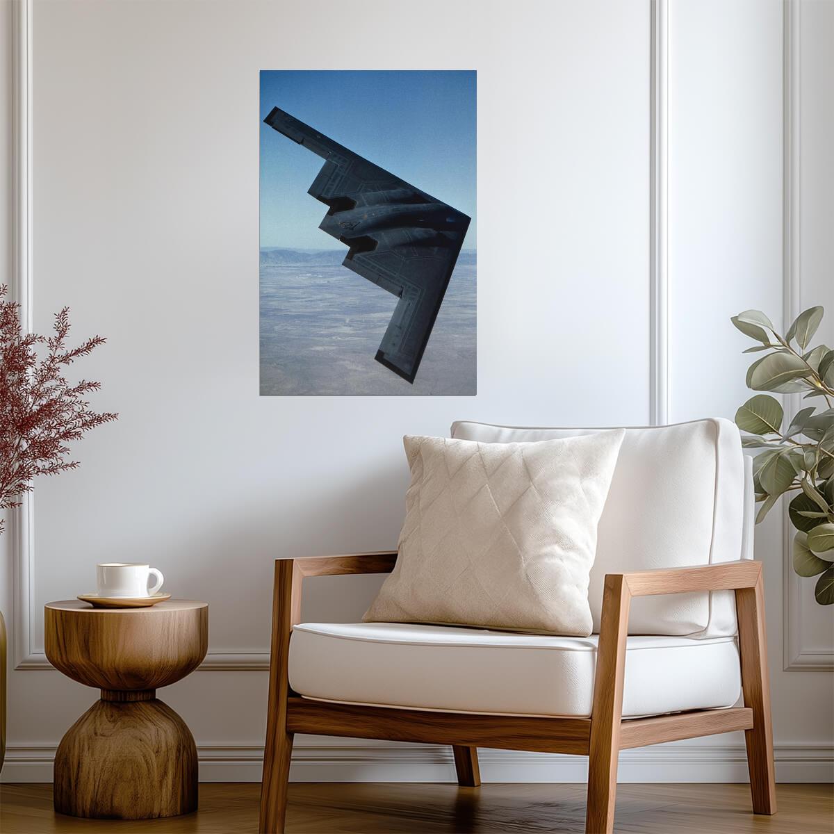 Northrop B-2 Stealth Bomber in Flight | Aviation Photography | Military Aircraft Poster - Photography Poster